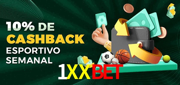 10% de bônus de cashback na 1XXBET